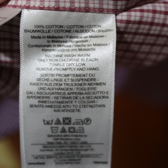 Vintage Brooks Brothers Red Checked Shirt Upcycle Project DIY Sewing Craft 16 - Picture 11 of 13